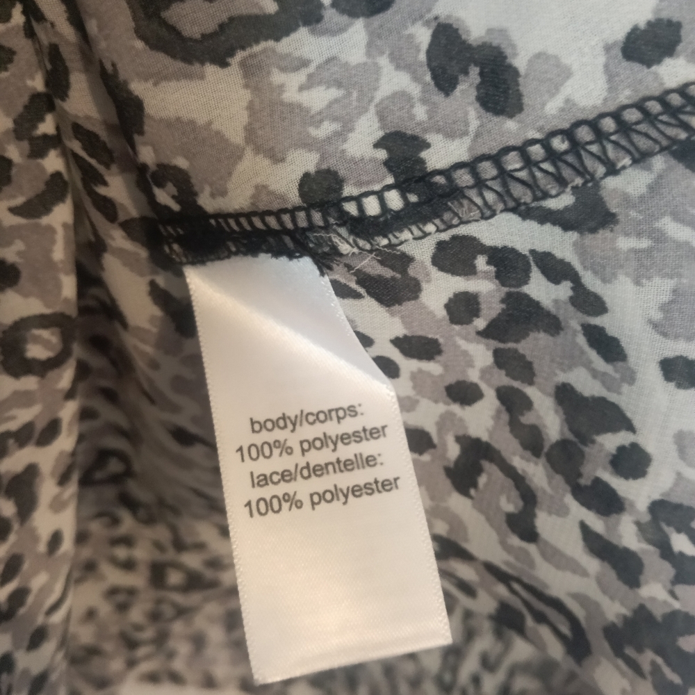 Maurice's Lace Leopard Print Blouse 3X - Picture 7 of 9